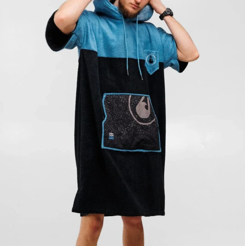 Wave hawaii bamboo poncho - bamboo,